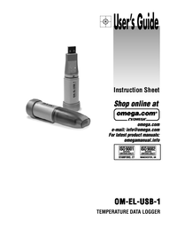 Thumbnail of document Manual - OM-EL-USB-1 Portable Data loggers with USB Interface